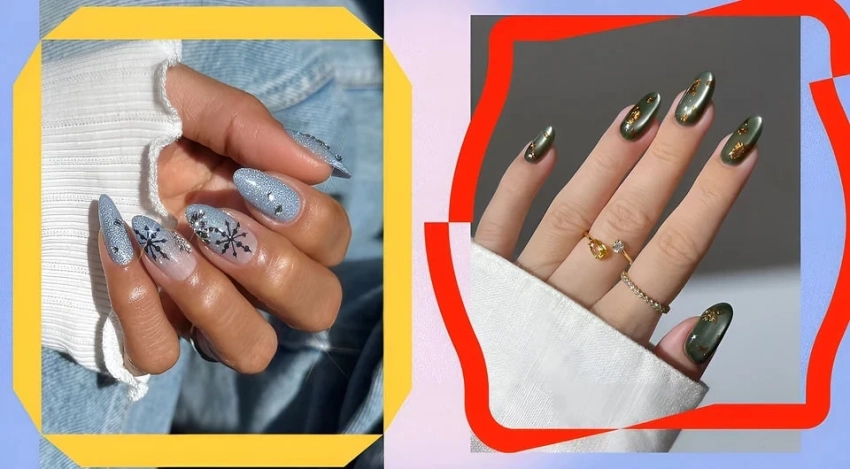 От уютных оттенков до мистических переливов: зимний маникюр 2026