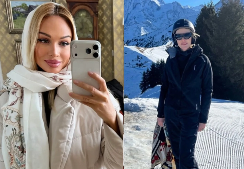 В церкви, в кругу семьи и на лыжном склоне: как Виктория Лопырёва, Рената Литвинова, Евгения Медведева и другие встретили Рождество