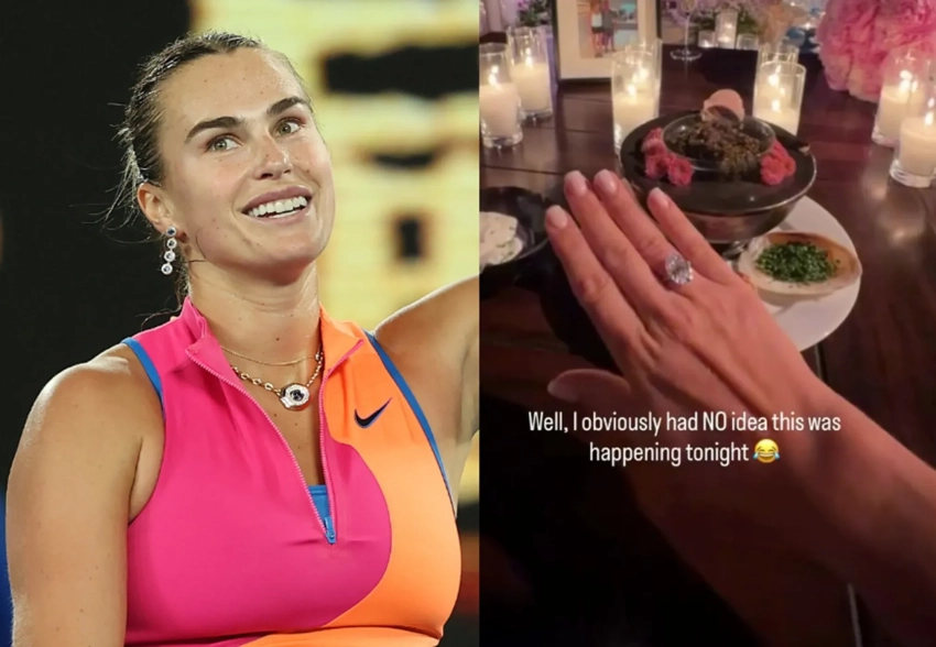 Первая ракетка мира Арина Соболенко выходит замуж: видео помолвки и кольца