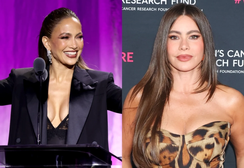 Дженнифер Лопес, София Вергара, Крис Дженнер и Эмбер Валлетта на благотворительном гала-концерте в Лос-Анджелесе