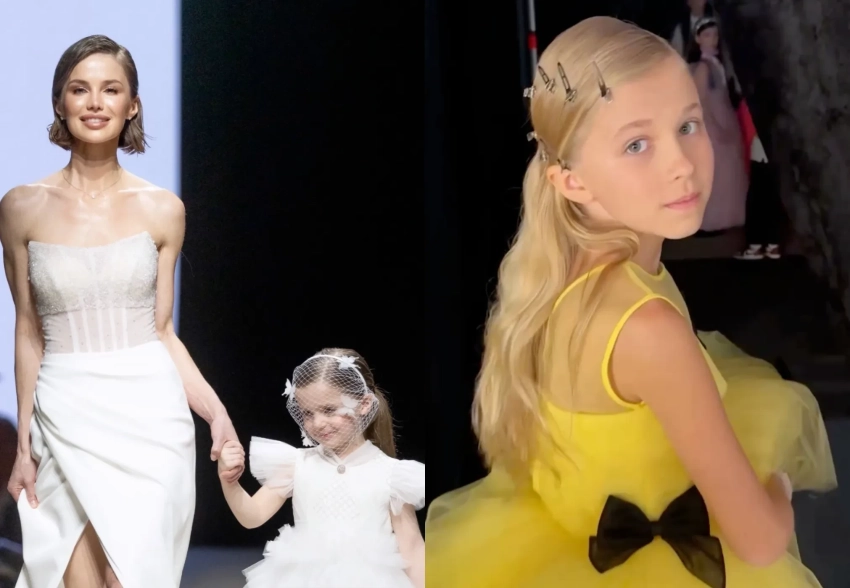Внучка Светланы и Фёдора Бондарчук, дети Виктории Дайнеко, Ирины Зарьковой и Алексы вышли на подиум на Неделе моды в Москве